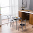 furniture set for dining MDF House Rectangular Table And Two Chairs Home Couple Living Room Double Small Dining Table And Chairs