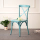 iKayaa Industrial Style Metal Kitchen Dining Chairs Stool Ergonomic Design For Dining Room US FR Stock