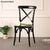 iKayaa Industrial Style Metal Kitchen Dining Chairs Stool Ergonomic Design For Dining Room US FR Stock