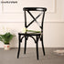 iKayaa Industrial Style Metal Kitchen Dining Chairs Stool Ergonomic Design For Dining Room US FR Stock
