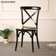 iKayaa Industrial Style Metal Kitchen Dining Chairs Stool Ergonomic Design For Dining Room US FR Stock