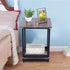 kitchen tools 2-Tier Storage Shelf End Table Creative Tea Desk Vintage Nightstand Coffee Table kitchen accessories