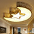 special-shaped iron led ceiling light bedroom study room creative lamps ceiling light