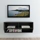 wall tv stand living room furniture modern tv table entertainment center monitor stand flat screen tv cabinet riser Black